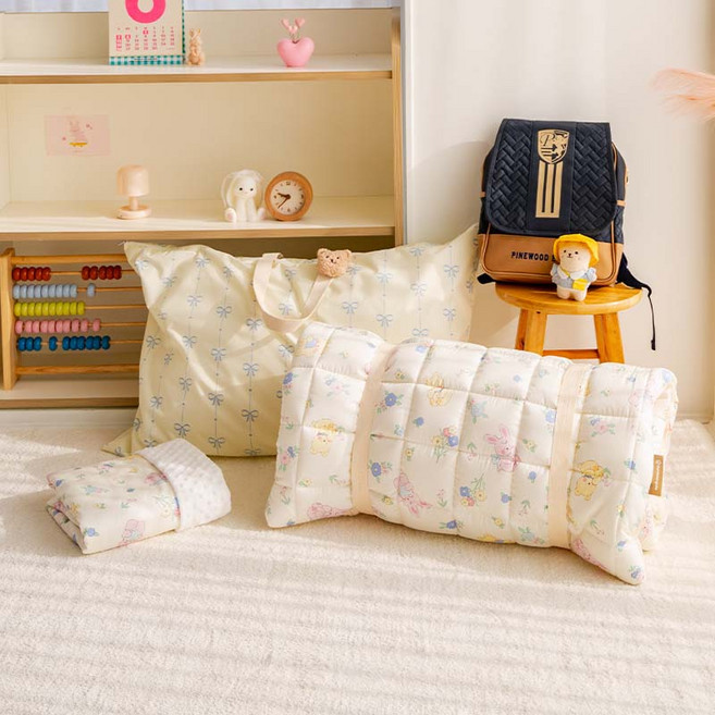 포몽드 유아용 리버시블 양면 낮잠이불 세트 분리형, 꼬미와토리