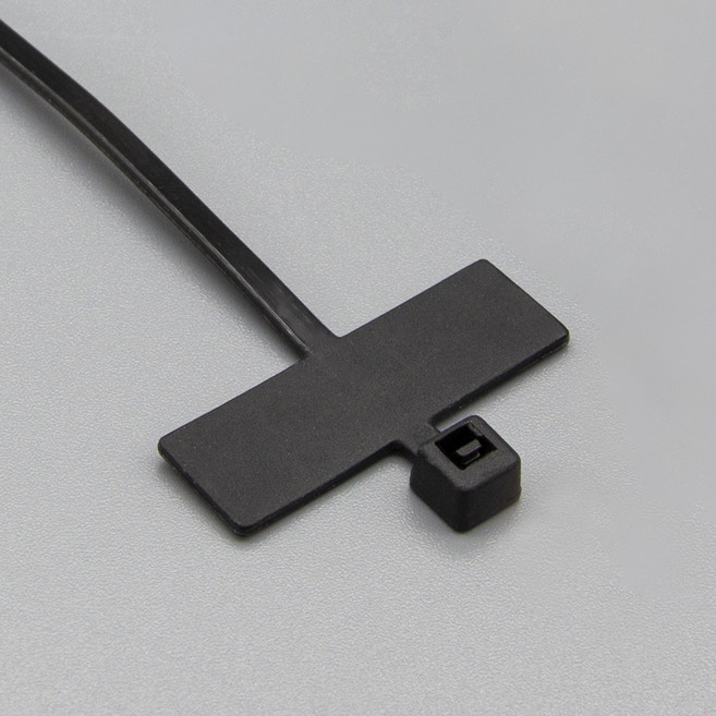 솔탑 전선 정리 케이블 네임 타이 상단, 100개, 흑색