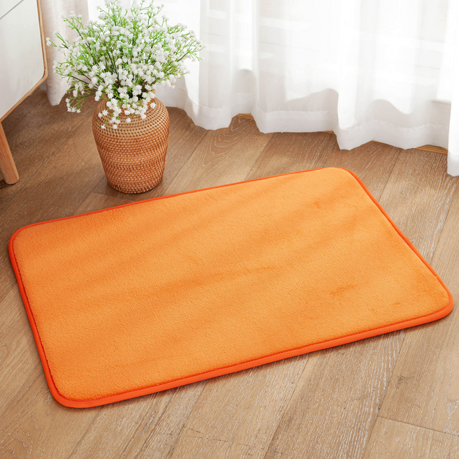 사인포스트 폭신한 발매트, 오렌지, 1개
