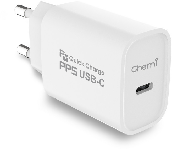 케미 25W PD 1포트 초고속 충전기 HEA-PD25WS, 화이트, 1개