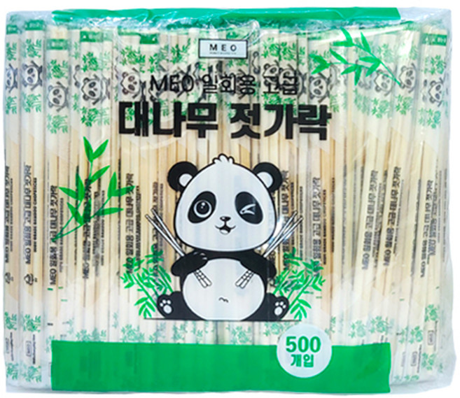 메오 일회용 대나무 젓가락, 500개입, 1개