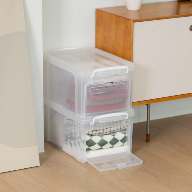 라이피스트 네오박스 오픈형 리빙박스, 클리어, 2개