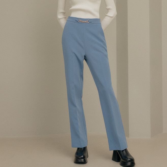 제너럴아이디어 여성용 브릿지 슬림핏 슬랙스 WBC1L11508