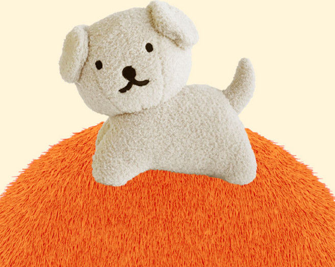 BRUNA FAMILY Snuffy絨毛娃娃, 23cm, 1個, 混合顏色