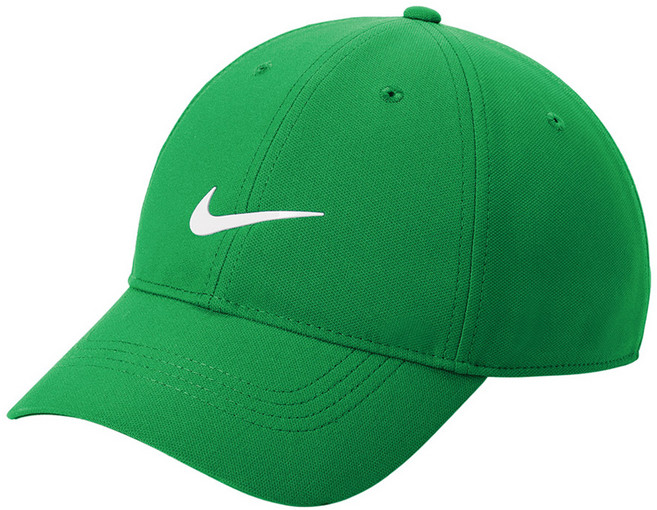 NIKE 耐吉 Dri-FIT Swoosh 高爾夫棒球帽 NKFB6450, 幸運綠, 1個