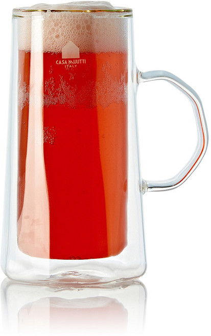 까사무띠 이중유리 더블월 호프 컵 300ml, 1개, 투명