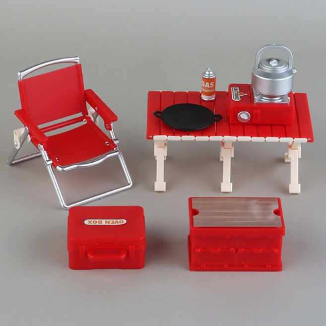 알로데 캠핑 추억 납골당 미니어처 세트, 03 레드세트