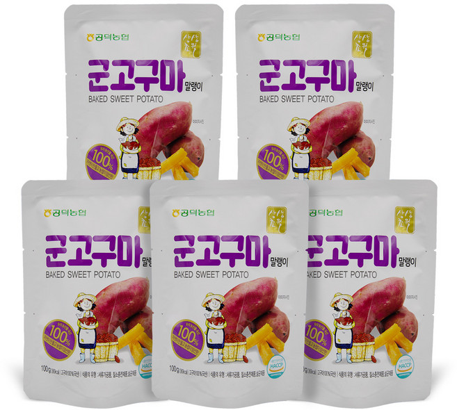 공덕농협 군고구마 말랭이, 100g, 5개