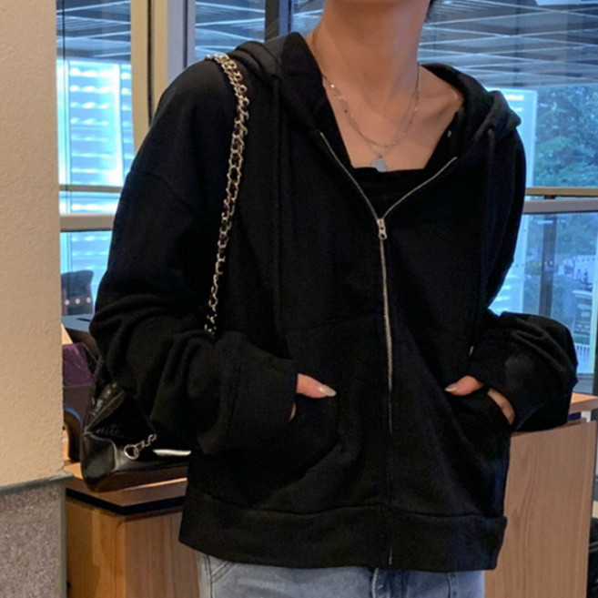 PEONIST 日常休閒運動連帽拉鍊外套