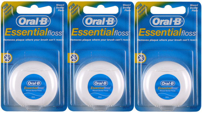 오랄비 왁스 치실 50m, 1개입, 3개