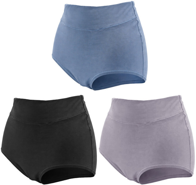 GIAT 吉亞特 石墨烯 + 鋅抑菌加大尺碼內褲3件組 530857, 黑色 + 藍色 + 紫色