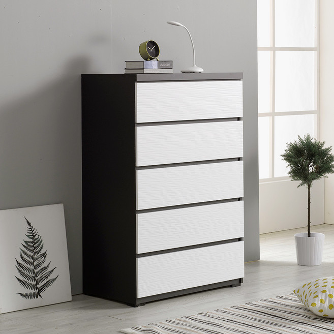 가이온 마린 서랍장 방문설치, 그레이화이트, 5단