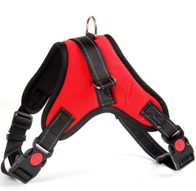 레오펫 중형 대형견 하네스, 레드, 1개