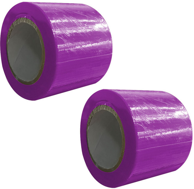 월드크린 고접착 강력 면테이프 퍼플 50mm x 10m, 2개
