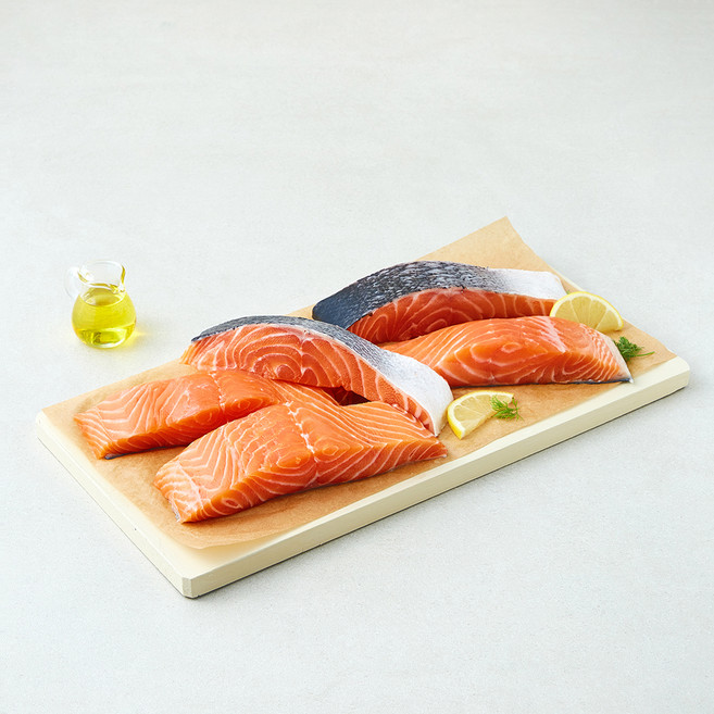 바른씨 신선한 생연어 스테이크 (냉장), 1개, 1kg