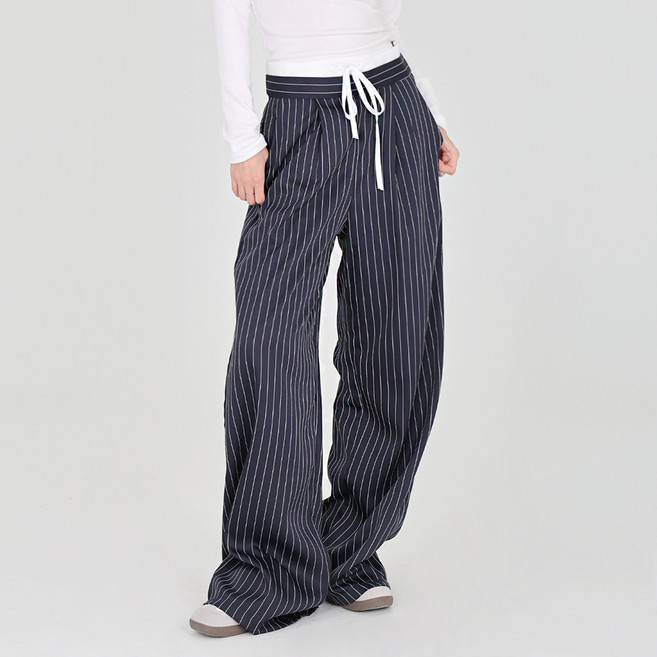 Dotif 女款層次條紋長褲 P24FW1-A0700