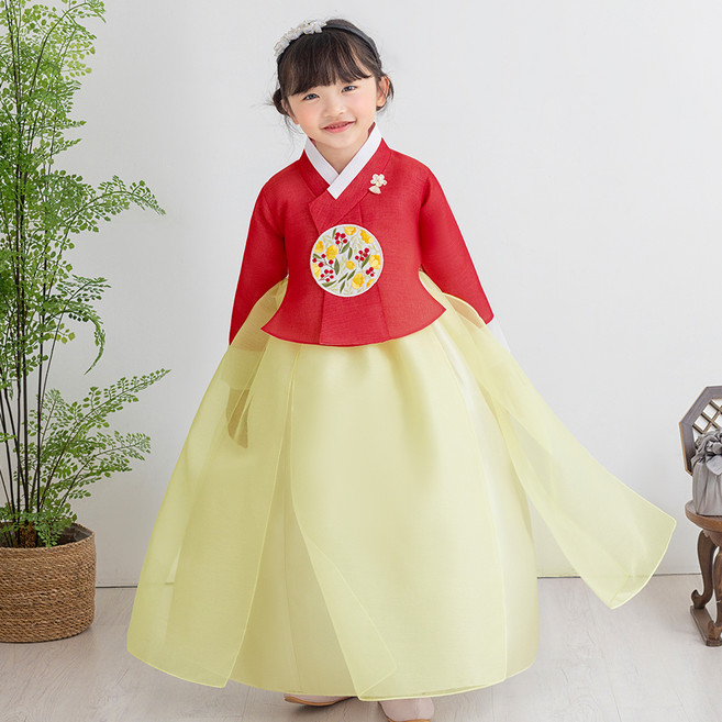 가온한복 아동용 여송화당의 한복 상하의 세트 AW232