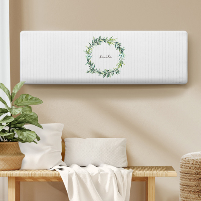 다샵 스판 3중직 그린리스 벽걸이 에어컨 커버, 화이트