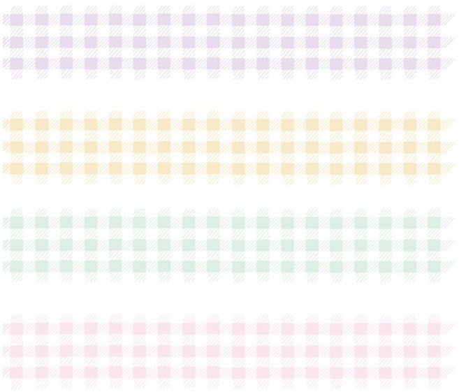 라이프백 DIY 종이테이프 4p 세트 20mm x 2m, 04 몽글체크, 1개