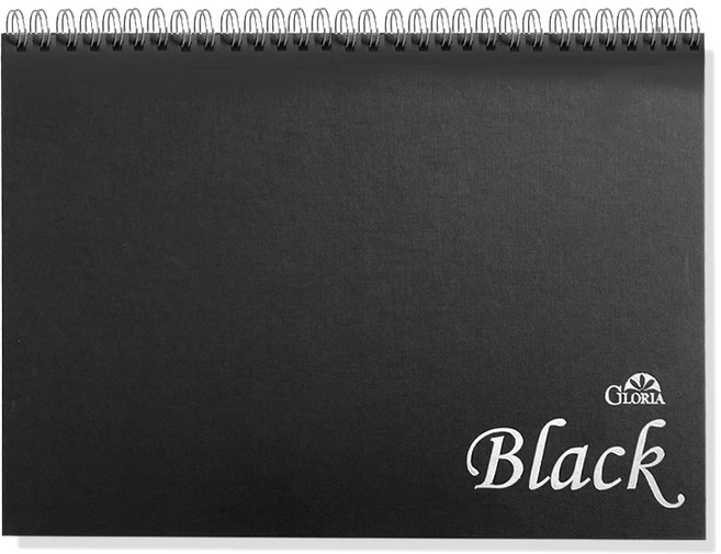 글로리아 하드커버 블랙북 200g, B4, 30매, 1개