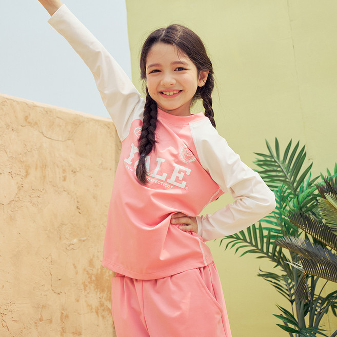 예일키즈 아동용 어센틱 레저 래쉬가드 셋업 YJCCRUE23324