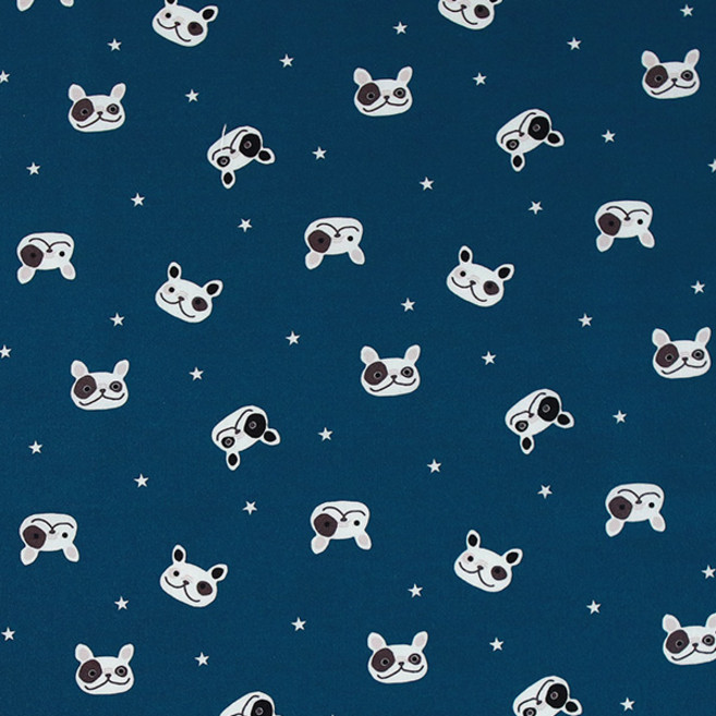 COTTONVILL 20支棉質布料 100%棉, 孔雀藍, 1件