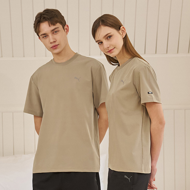 푸마바디웨어 남녀공용 에어 드라이 베이직 홈웨어 반팔 티셔츠