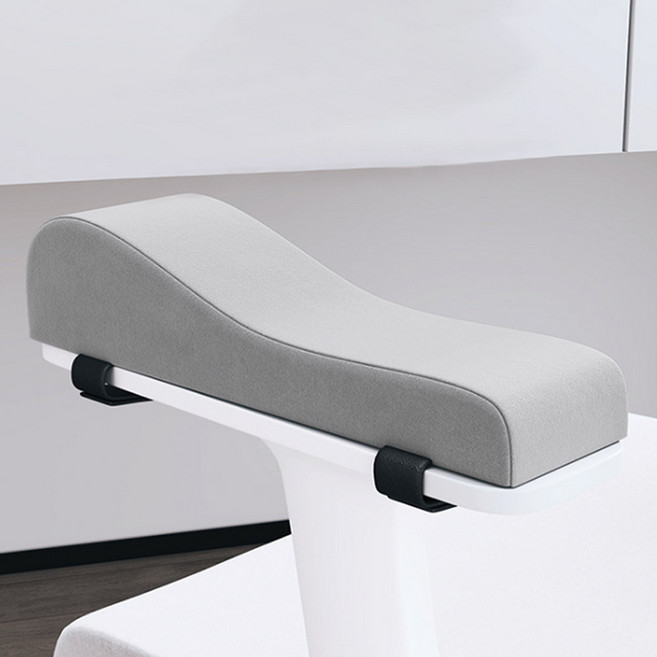 마켓플랜 논슬립 곡선형 팔걸이 메모리폼 쿠션 2p, 그레이