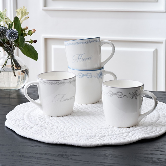 라피니라 모던하우스 프릴리옹 머그컵 230ml x 4종 세트, 혼합색상, 1세트