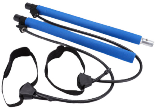 쿼르디 요가 스트레칭 로프 단방향 조절, 블루, 1개