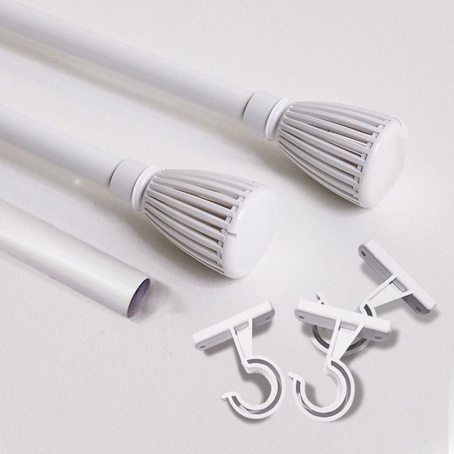 알뜨리 프리미엄 커튼봉 8자 드레스, 화이트