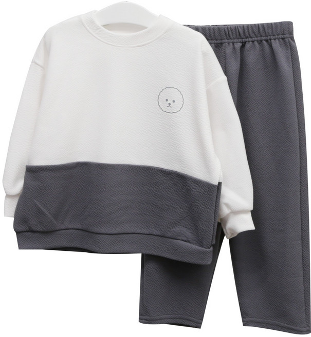 플레이몰 아동용 퍼피 배색 상하의 세트