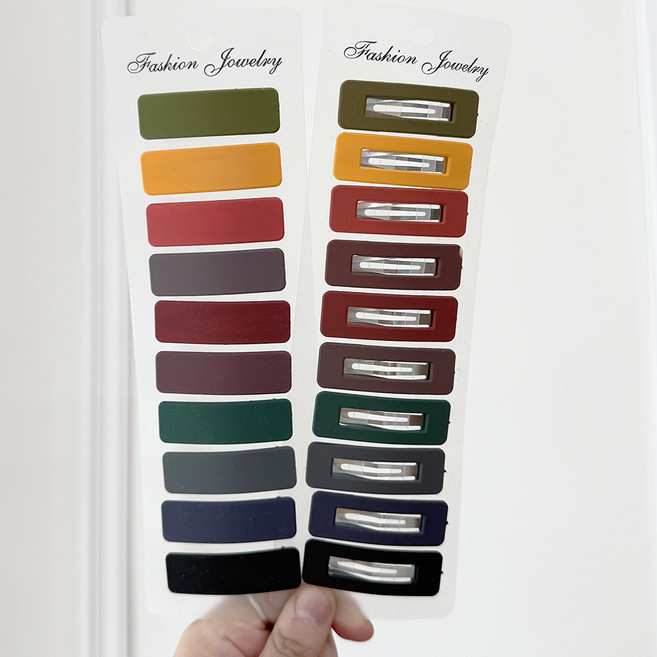 걸핀스 퍼지 사각 무광 똑딱핀 풀 10종 + 펀칭 10종 세트 941