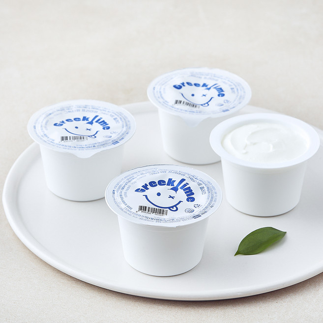 그릭타임 프리미엄 그릭요거트 플레인, 90g, 1개, 4개입