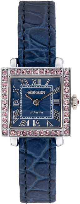 가이거 여성용 스와로브스키 가죽시계 GE1253