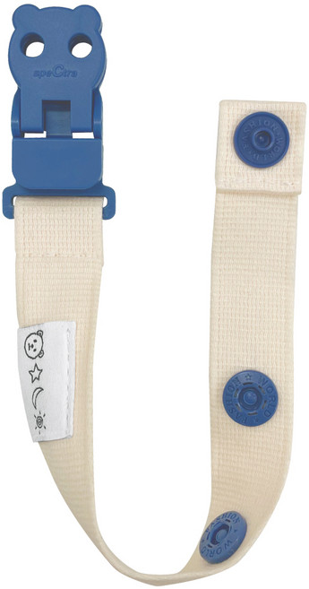 스펙트라 유아용 베베곰 쪽쪽이 스트랩, 바닐라 블루, 1개