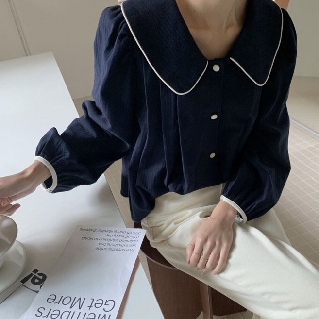 MarketA 女款Anna泡泡袖春季襯衫