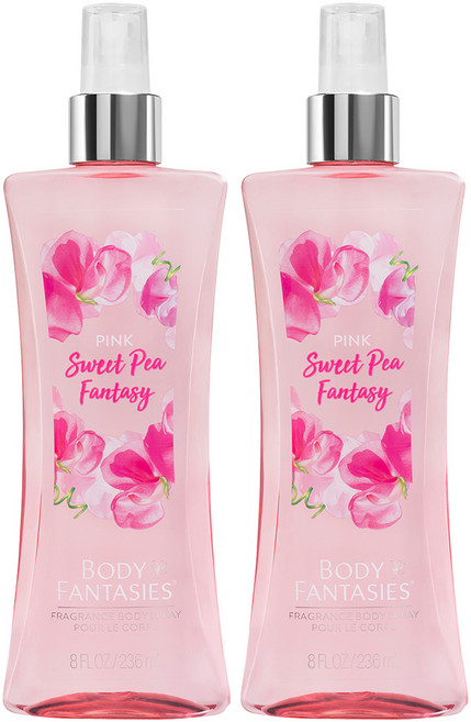 바디판타지 핑크 스위트 피 판타지 프래그런스 바디 스프레이 과일, 236ml, 2개
