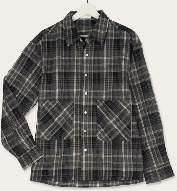 하이후 남성용 멀티 체크 셔츠 자켓