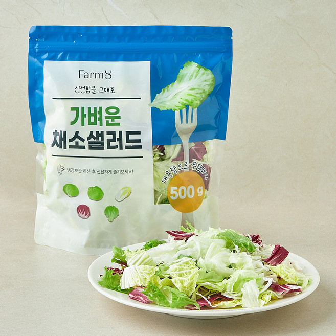 팜에이트 가벼운 채소샐러드, 500g, 1개