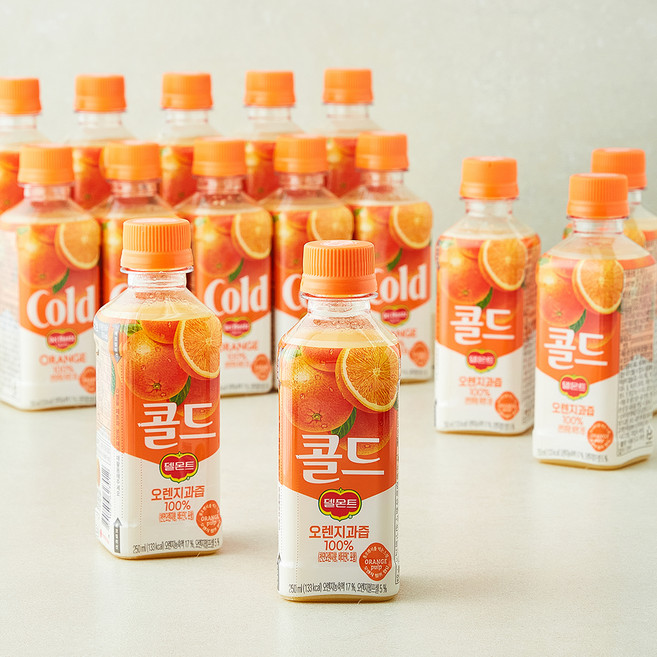 델몬트콜드100% 오렌지, 24개, 250ml
