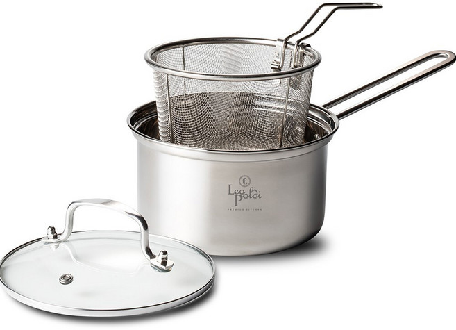 레오폴디 인덕션 히든쉐프 IH 스텐 국수 한손냄비, 18cm, 혼합색상, 1개