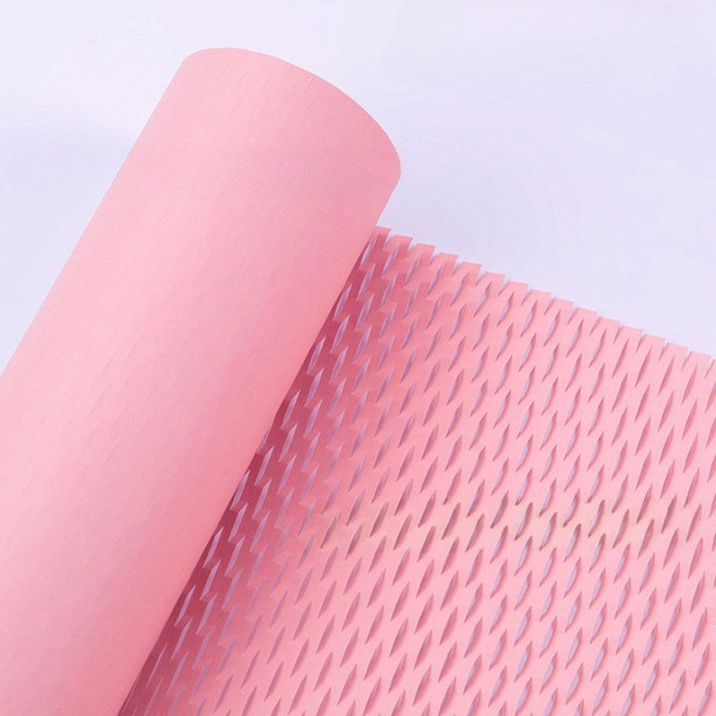 이홈베이킹 벌집 롤 종이 완충재 포장지 핑크, 1개