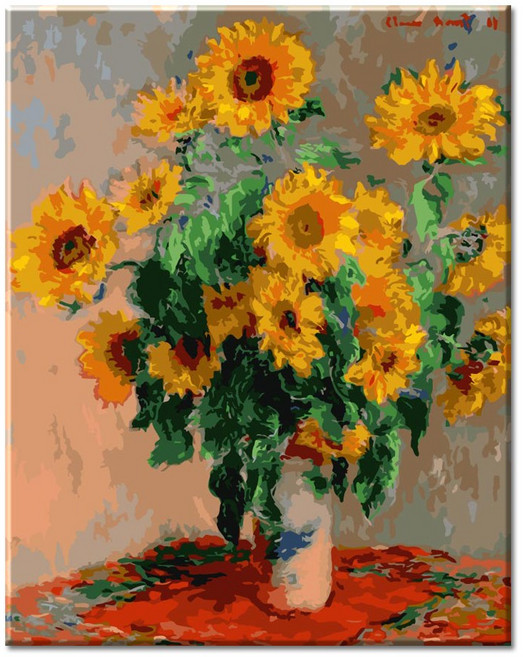 모모픽스페인팅 DIY 명화 그리기, J72 클로드 모네의 해바라기, 1개
