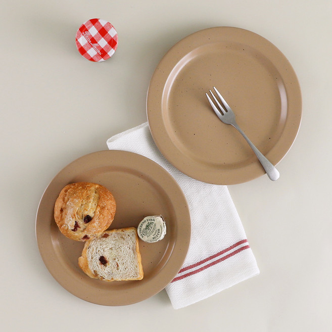 바이림 원형 접시 소, 소일브라운, 2개, 단품