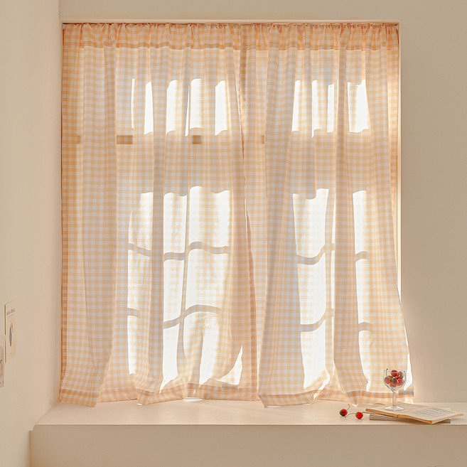 데시뉴 체크러버 가리개커튼