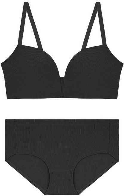 컴포트랩 골지 큐브 브라렛 세트 + 방수파우치