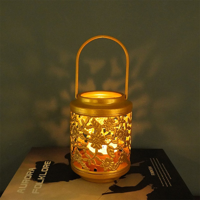 실내 장식 캔들 홀더, 골드