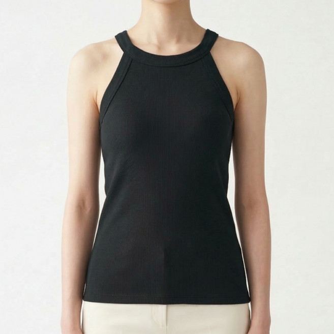 소니오 여성용 숄더 홀터넥 민소매 나시