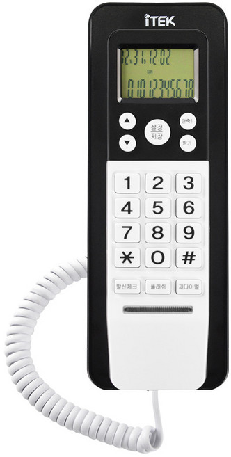 iTEK 발신자표시 유선 전화기 벽걸이겸용, IK-150